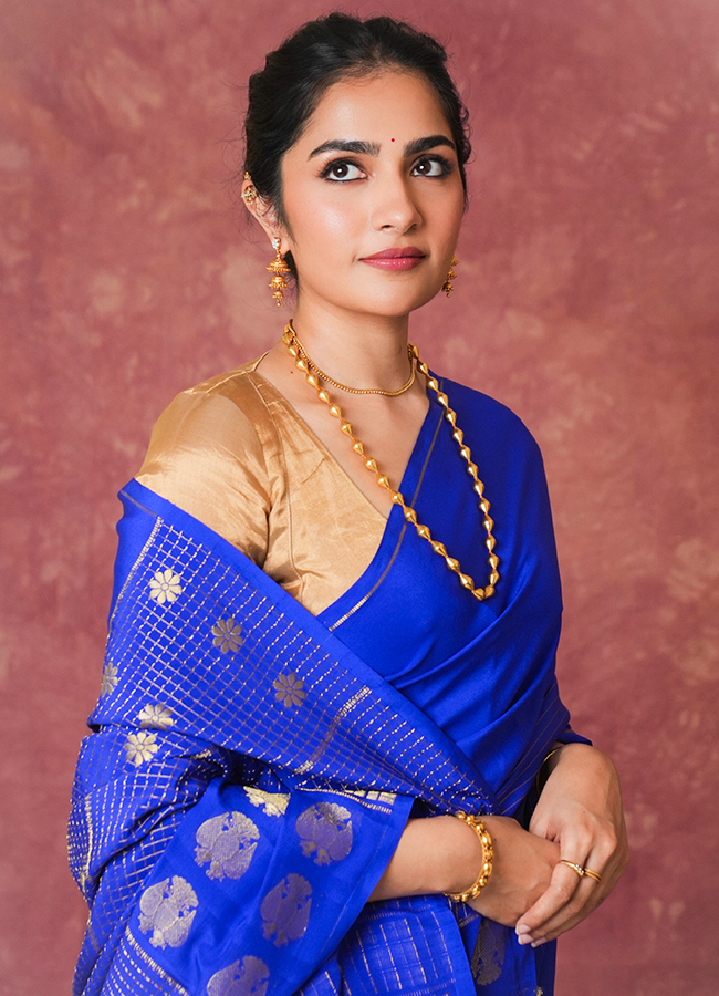 Rukmini Vasanth Stuns in a Silk Saree2