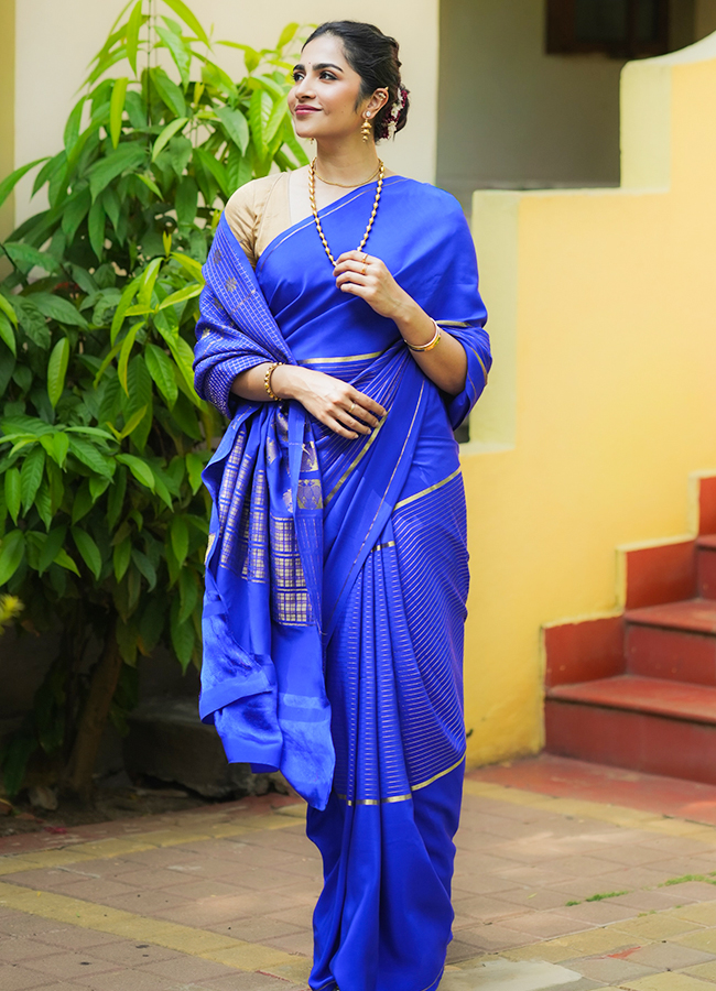 Rukmini Vasanth Stuns in a Silk Saree5