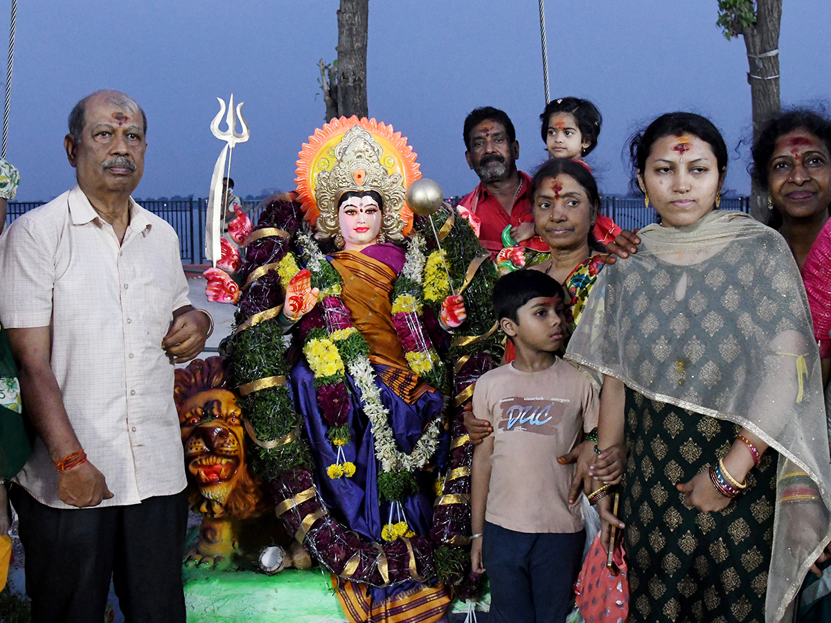 Durga Idol Immersion Begins At Tank Bund HD Photos10