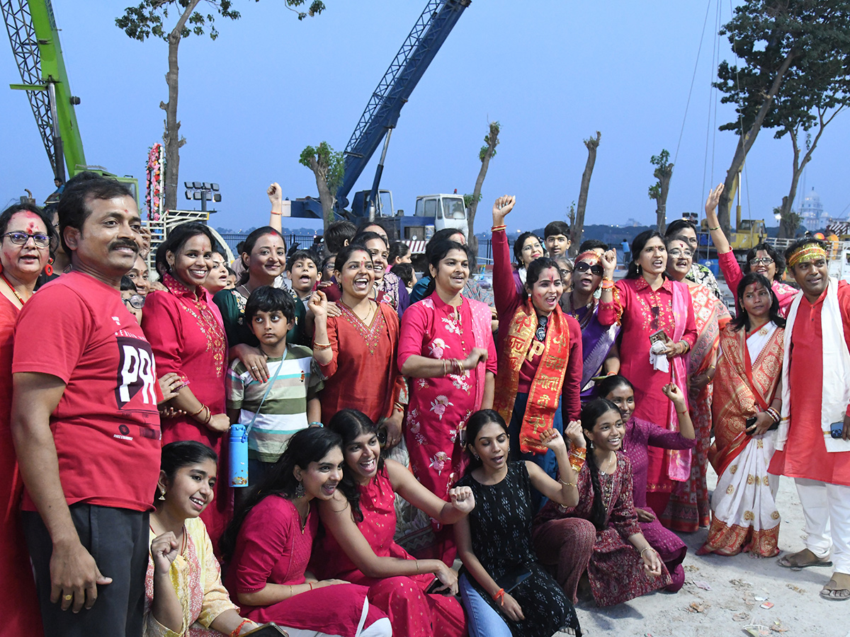 Durga Idol Immersion Begins At Tank Bund HD Photos11