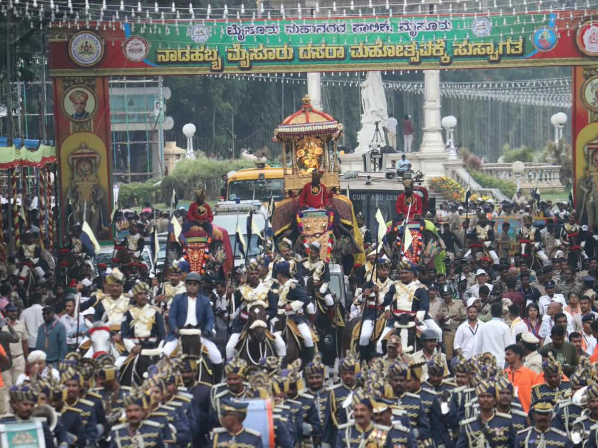 Dussehra Festival Celebrations At Balrama Gate of Mysore Palace4