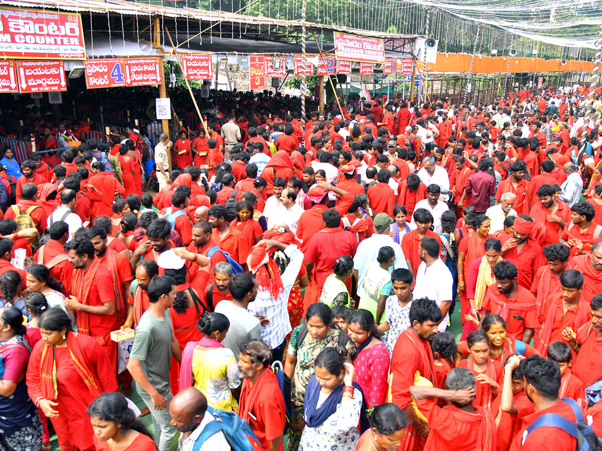 Heavy Devotees Rush : Bhavani Deeksha Viramanalu in Vijayawada31