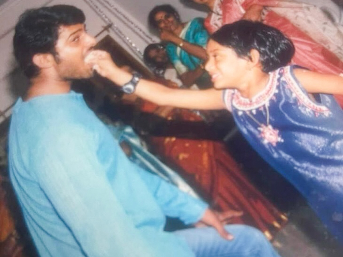 Birthday Special: Prabhas cute photos with sister goes viral13
