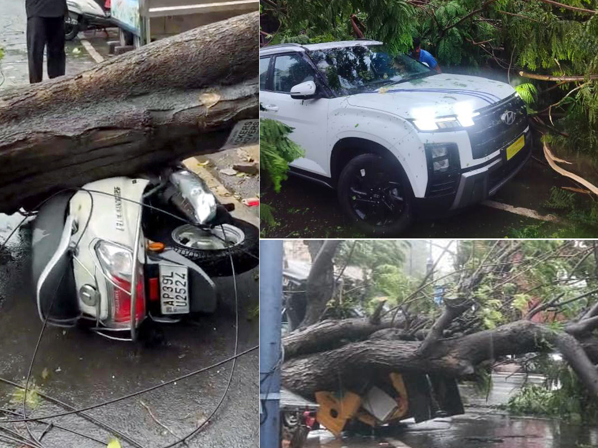 Arnab Cyclone Wreaks Havoc in Visakhapatnam Today Photos1