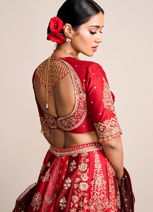 Nivetha Pethuraj Stuns in Red Saree6