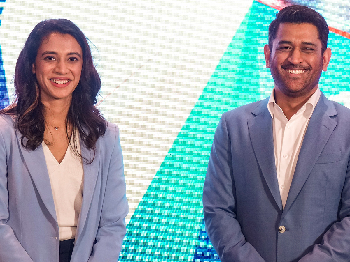 MS Dhoni And Smriti Mandhana 125 Years Celebration of Gulf Oil India6