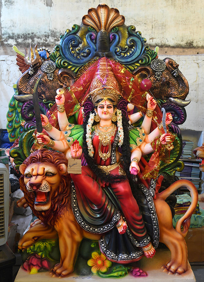 Dussehra 2026 : Durga Mata idols In Hyderabad4