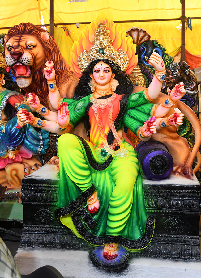 Dussehra 2026 : Durga Mata idols In Hyderabad5