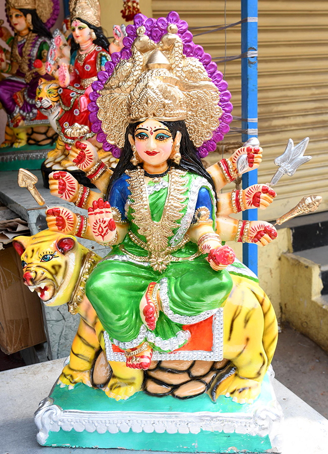 Dussehra 2026 : Durga Mata idols In Hyderabad6
