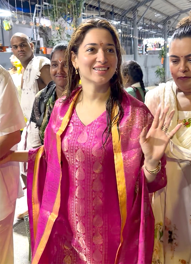 Actress Tamannaah visits Lord Venkateswara at Tirumala11