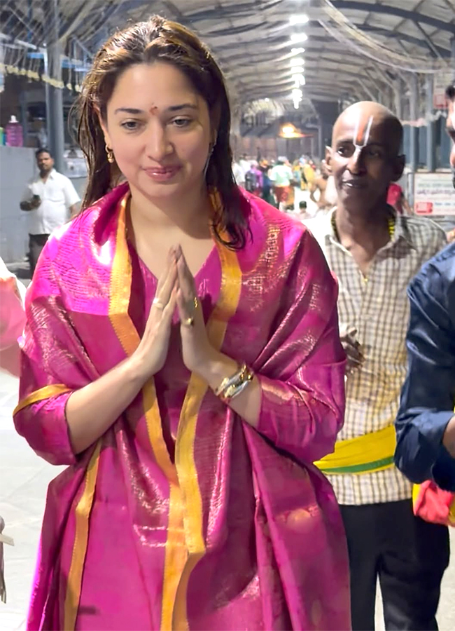 Actress Tamannaah visits Lord Venkateswara at Tirumala12