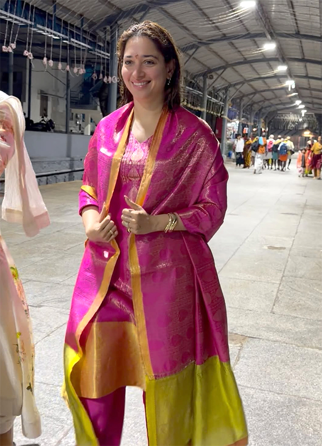 Actress Tamannaah visits Lord Venkateswara at Tirumala9