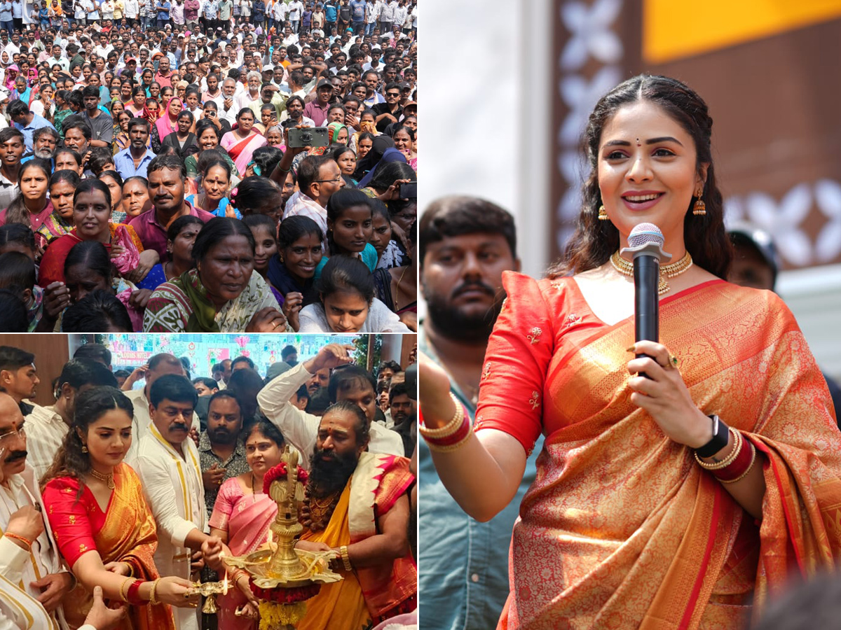 Actress Sreemukhi Opens Shopping Mall in Nizamabad1