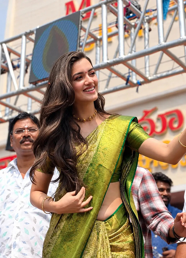Actress Bhagyashri Borse created a buzz in Nirmal Telangana10