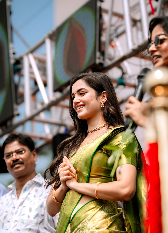 Actress Bhagyashri Borse created a buzz in Nirmal Telangana19