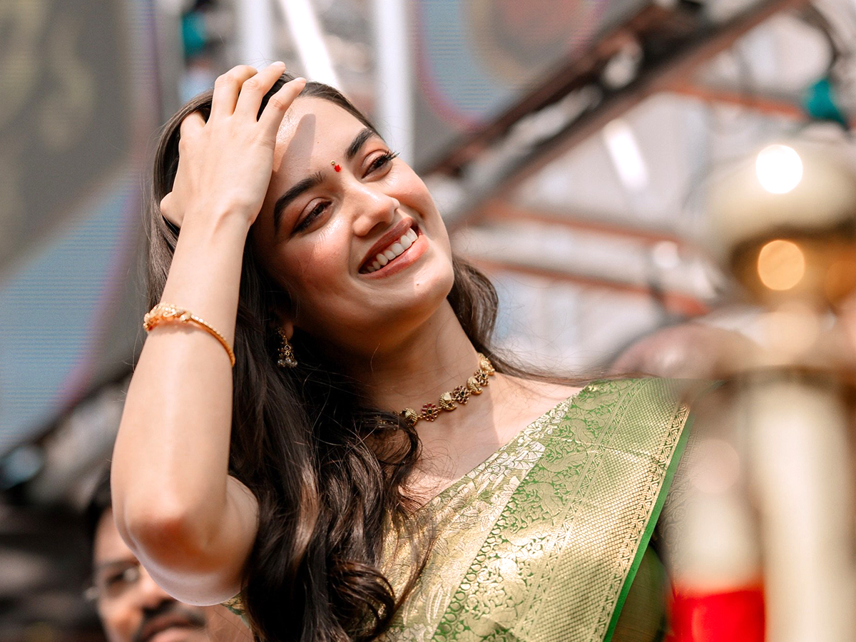 Actress Bhagyashri Borse created a buzz in Nirmal Telangana20
