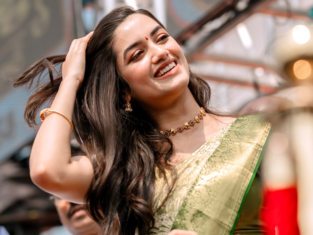 Actress Bhagyashri Borse created a buzz in Nirmal Telangana21