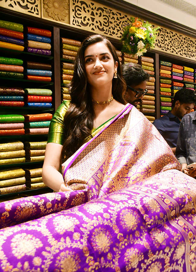 Actress Bhagyashri Borse created a buzz in Nirmal Telangana7