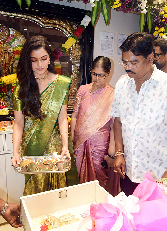 Actress Bhagyashri Borse created a buzz in Nirmal Telangana9