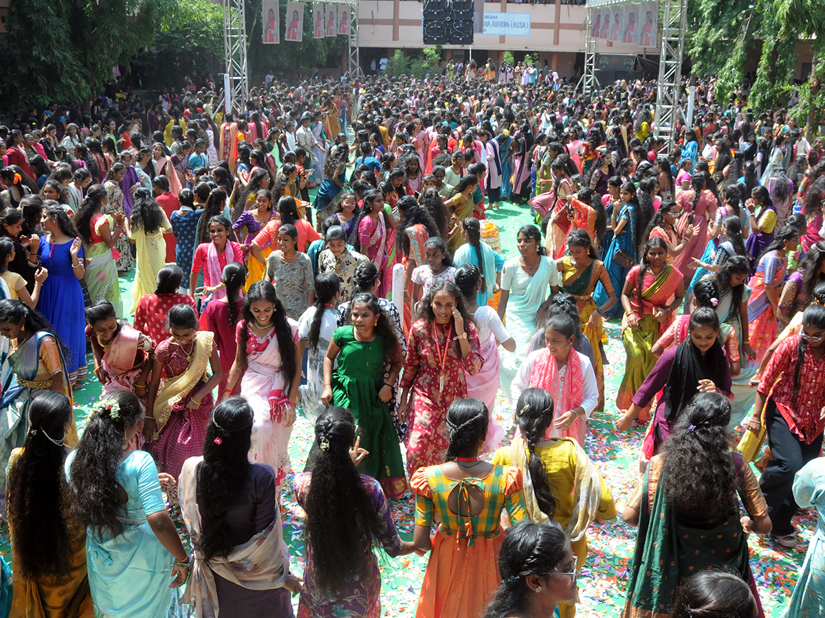 Bathukamma 2026 Celebrations NTR Government Degree College for Women Mahbubnagar8