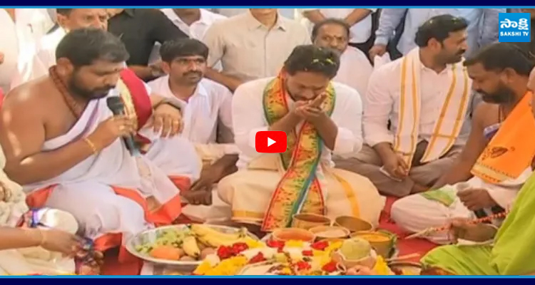 వైఎస్ జగన్ కు వేద పండితుల ఆశీర్వచనం