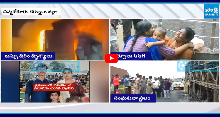 బస్సు ప్రమాదంలో నెల్లూరుకు చెందిన కుటుంబం మృతి