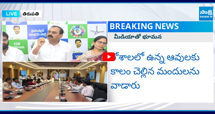 గోశాల గోవుల ఘటనపై బాబు వ్యాఖ్యలు భూమన కరుణాకర్ ఛాలెంజ్