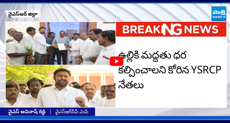 ఉల్లి రైతుల కష్టాలపై YSR జిల్లా కలెక్టర్ ను కలిసిన YSRCP నేతలు 