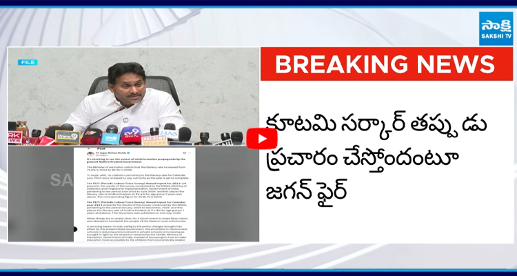 బాబు తప్పుడు సమాచారంపై వైఎస్ జగన్ ఫైర్