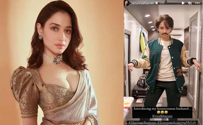 Tamannaah gave a strong counter to the marriage news with a single photo