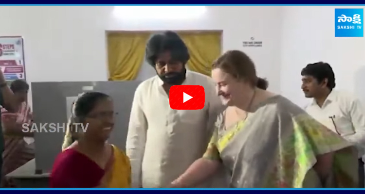 Pawan Kalyan Caste His Vote Along With His Wife
