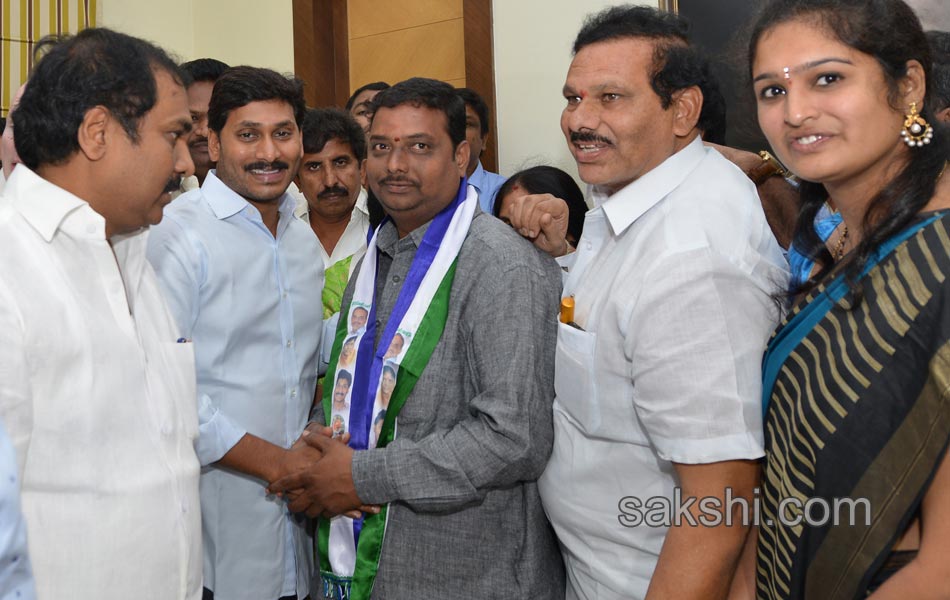 joining  in ysrcp party - Sakshi
