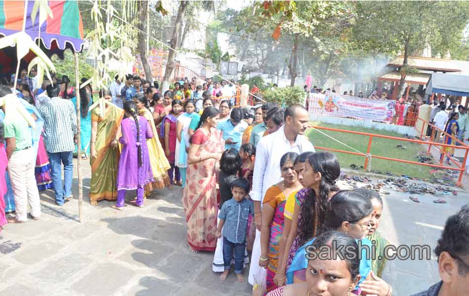 Heavy rush of pilgrims in temples on Vaikunta Ekadasi - Sakshi