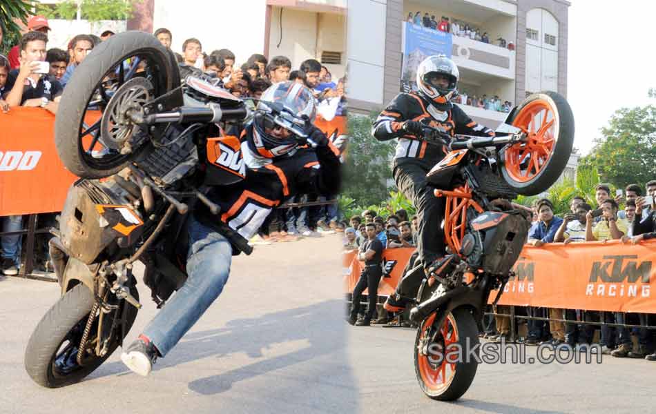 cbit hyderabad Motorcycle stunts
