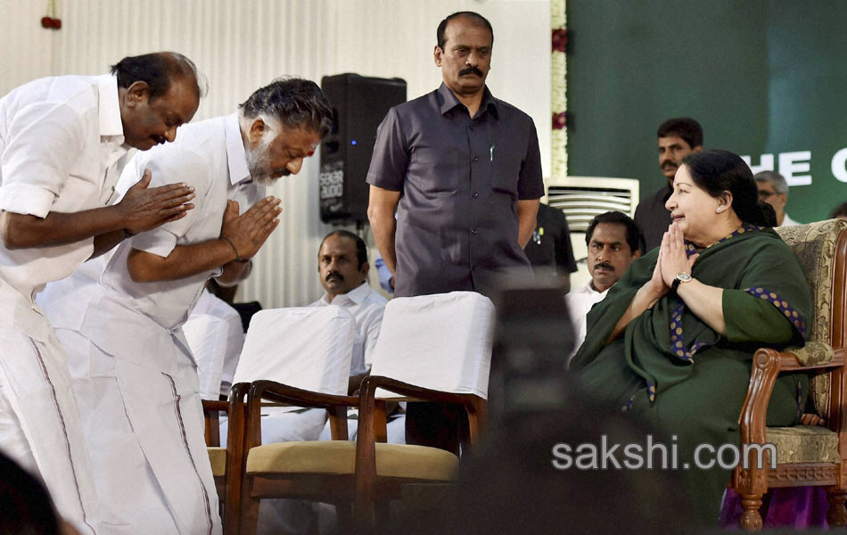 jayalalitha sworn in as chief minister for fifth time