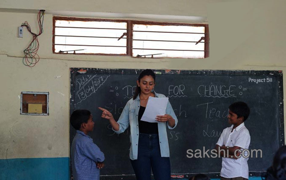 Rakul preet singh turns teacher