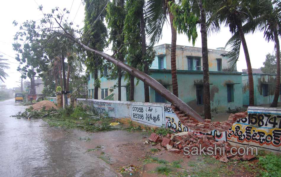 Cyclone Hudhud Batters Andhra Pradesh - Sakshi
