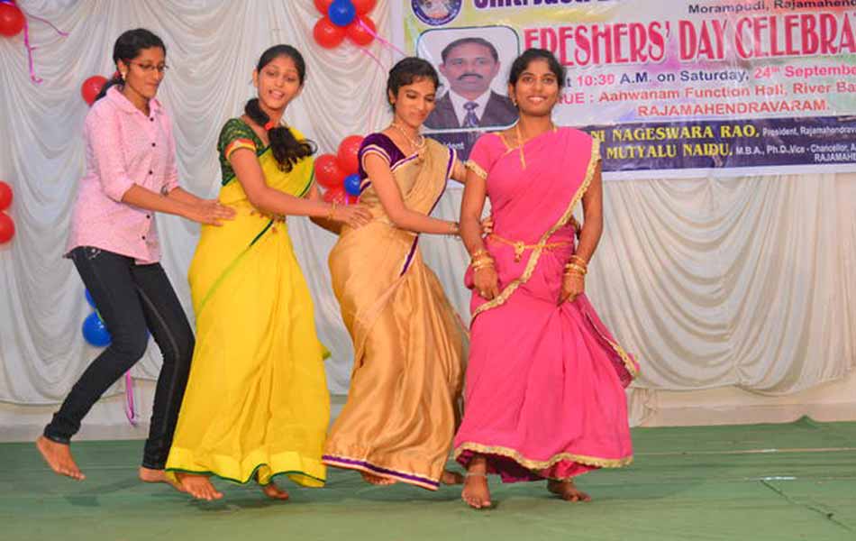 freshers day in jasti college