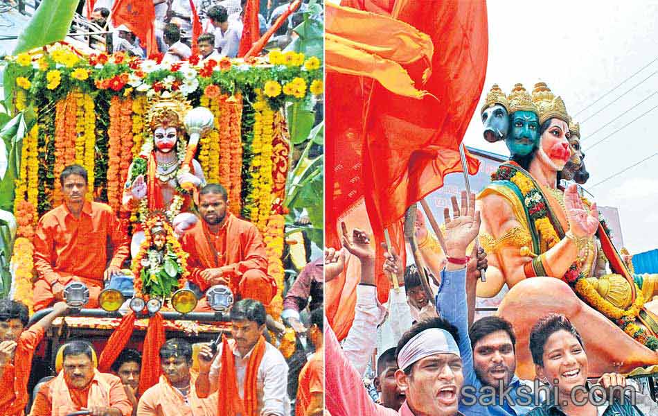 hundred of devotees attend to Hanuman Jayanti celebrations in hyderabad