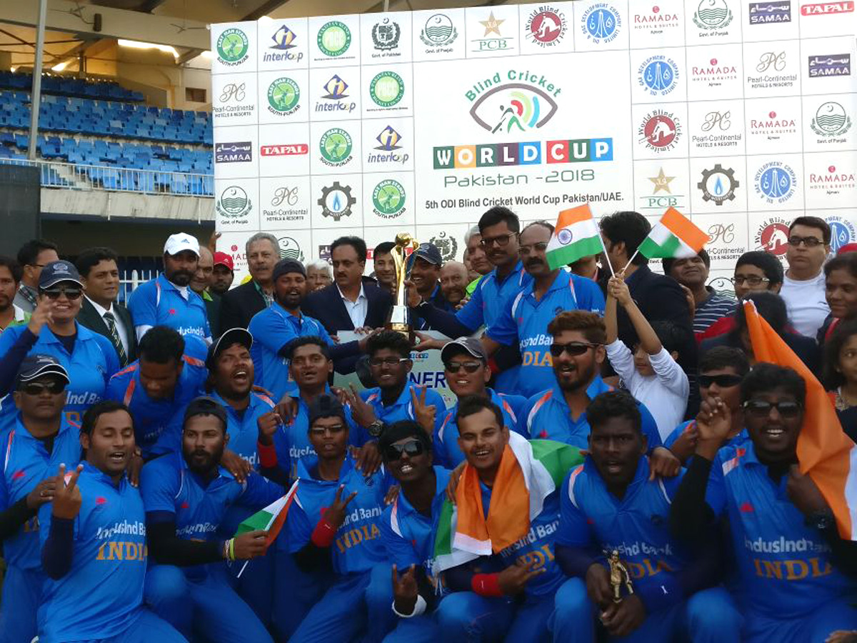 India beat Pakistan to win Blind Cricket World Cup - Sakshi