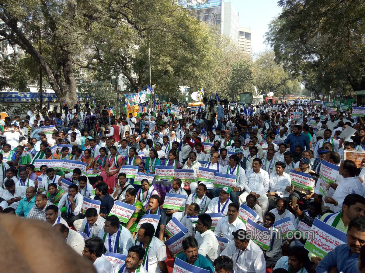 Ysrcp protests delhi demanding special status ap - Sakshi
