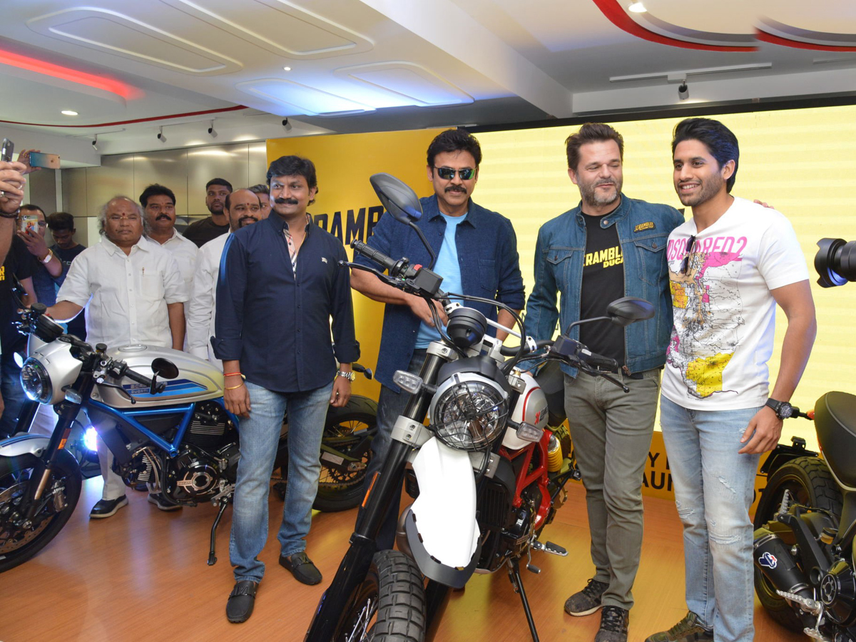 Venkatesh and Naga Chaitanya Launches Ducati Showroom Photo Gallery - Sakshi