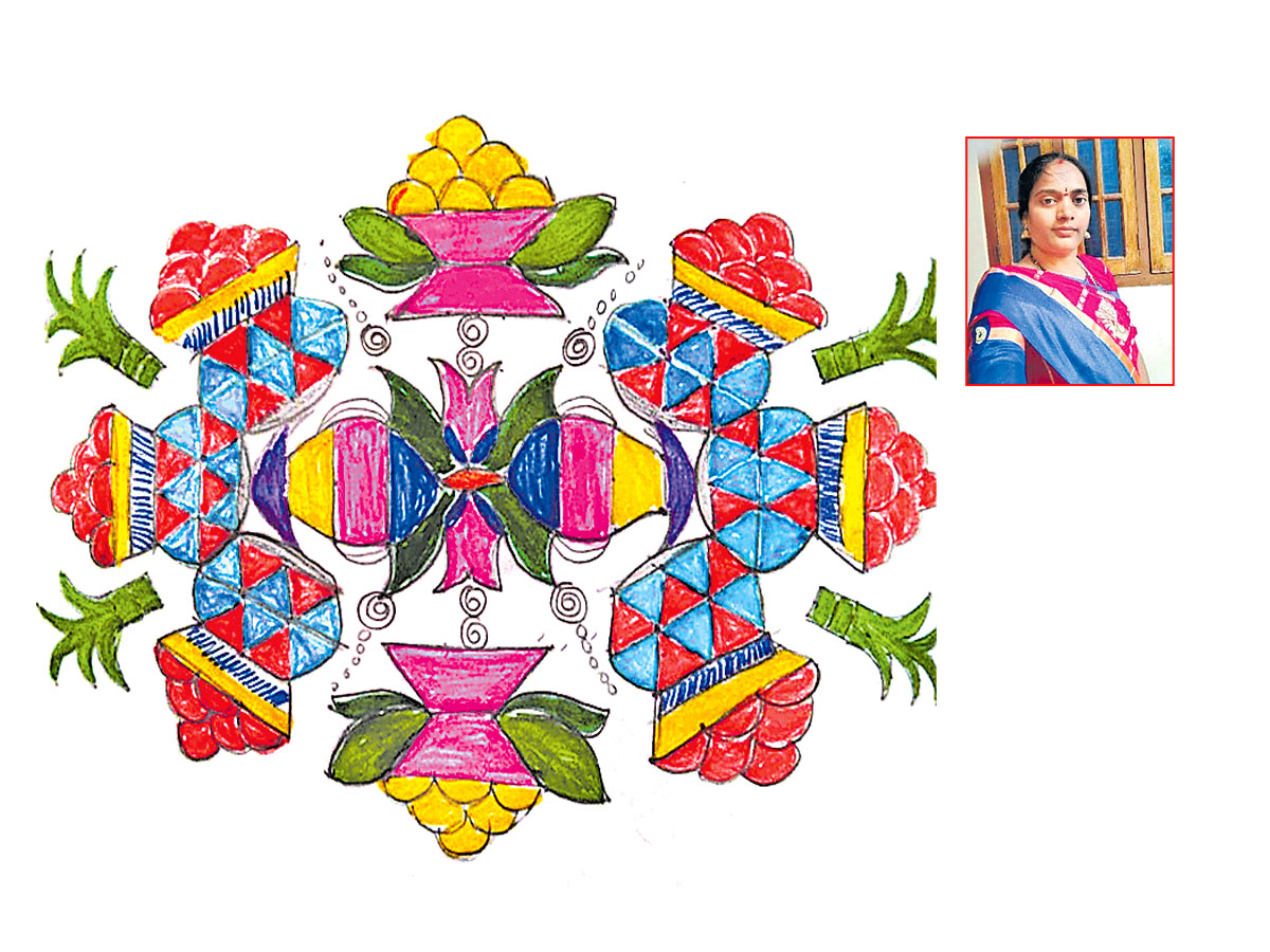 Sankranthi 2022 Muggulu: Attractive Sankranthi Special Rangoli Designs - Sakshi