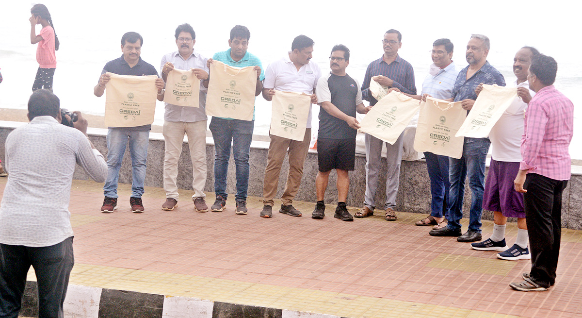 GVMC launches ban on single-use plastic in Visakhapatnam - Sakshi