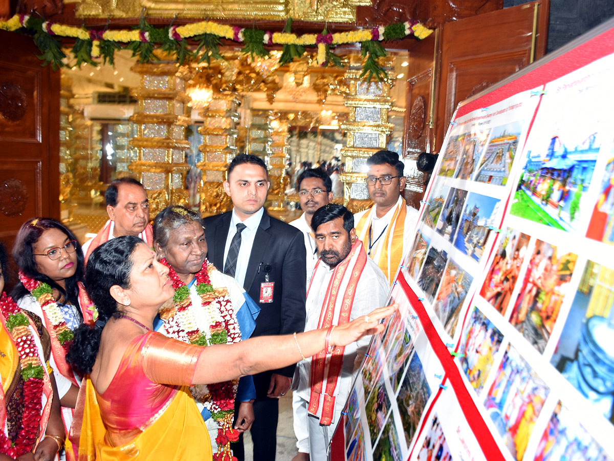 President Draupadi Murmu Visits Yadadri Temple Photos - Sakshi