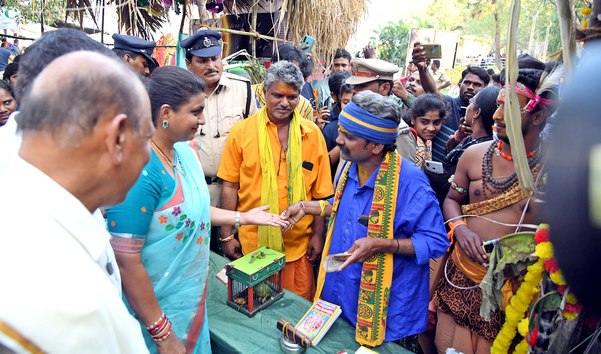 Minister Roja Participated in Sankranti Celebrations  - Sakshi