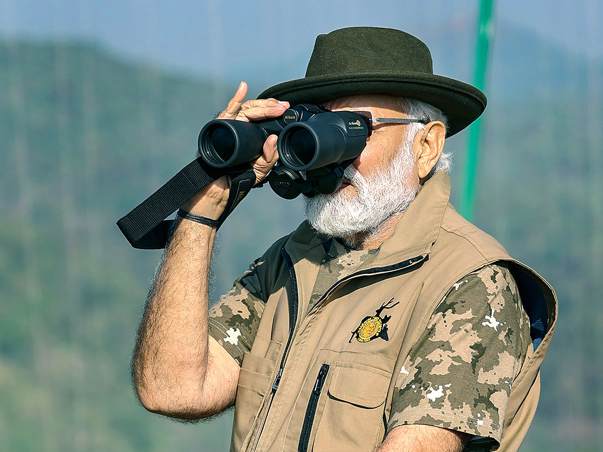 PM Narendra Modi At Tiger Reserve Photos - Sakshi