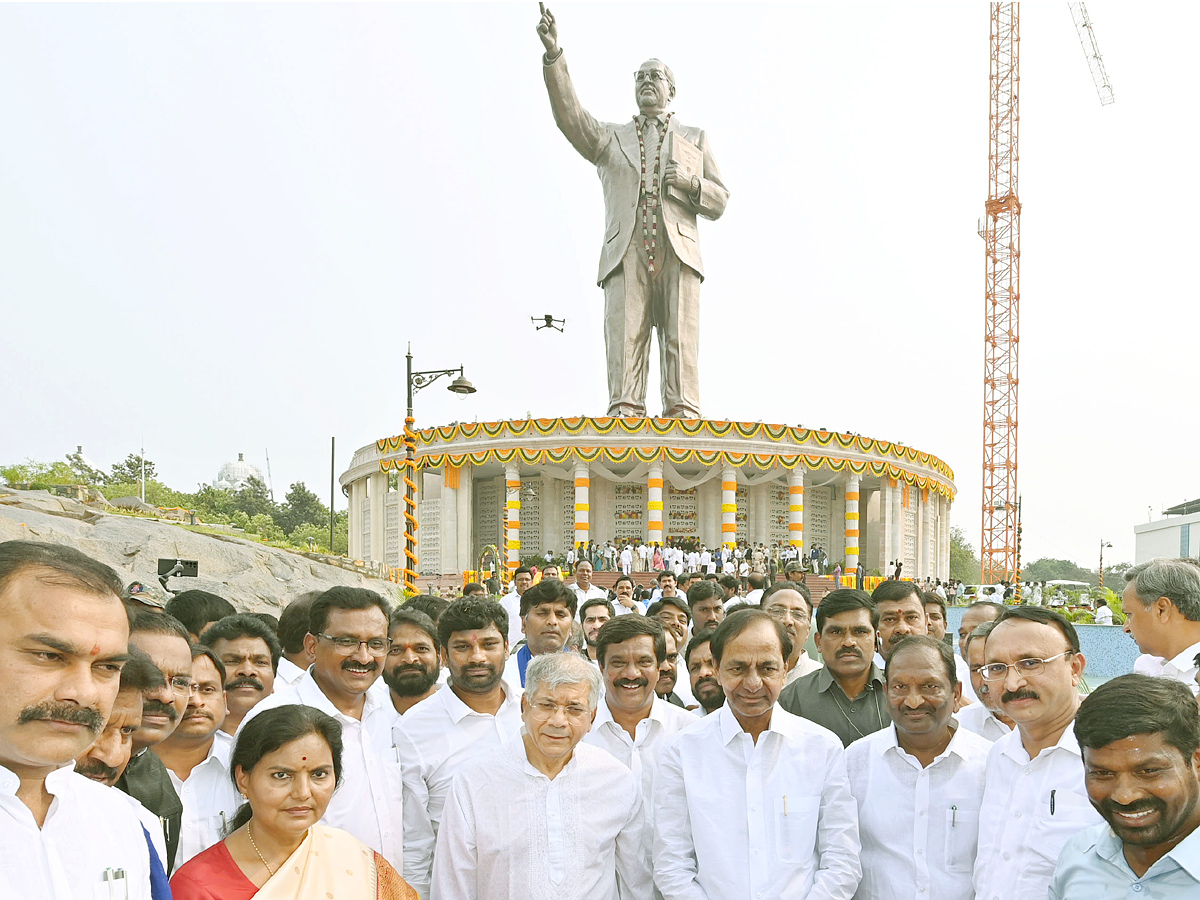 CM KCR Inaugurated Ambedkar Statue At Tank Bund Photos - Sakshi
