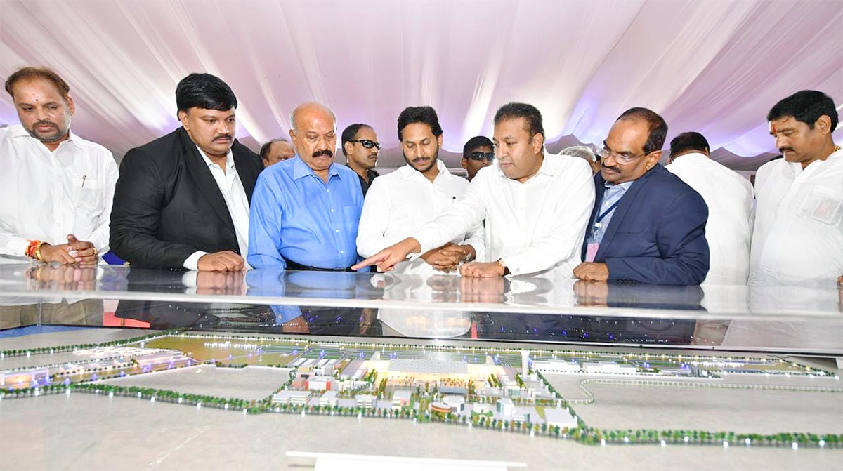 CM YS Jagan Lays Foundation Stone For Bhogapuram Airport Photos - Sakshi