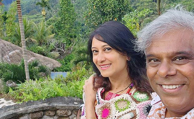 Ashish Vidyarthi Second Wife Rupali Barua Bali Honeymoon PHotos - Sakshi